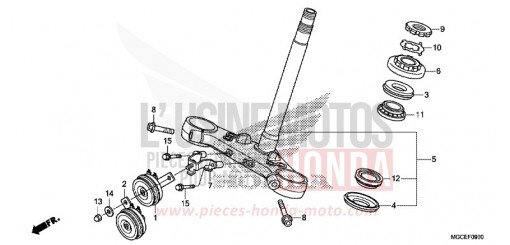 PIANTONE STERZO CB1100SAE di 2014